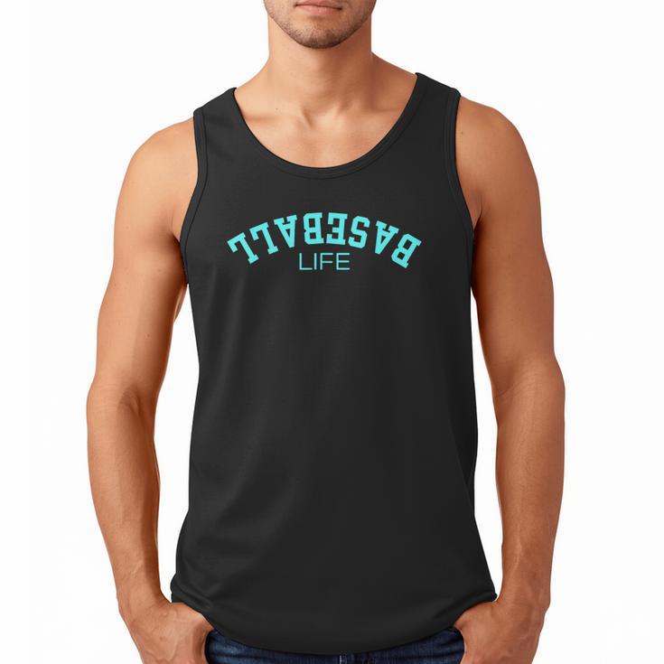 Upside Down Baseball Life Game Day Boys Girls Youth Men Tank Top