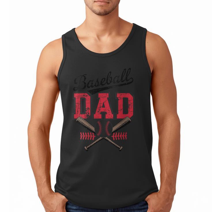 Vintage Baseball Dad Father's Day Game Day Toddlers Men Tank Top