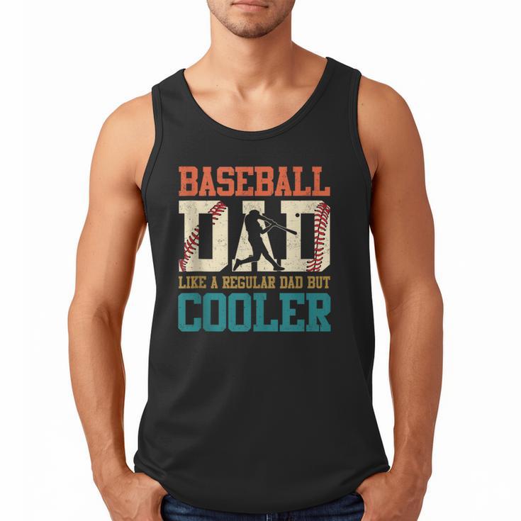 Vintage Baseball Dad Like a Regular Dad But Cooler Men Men Tank Top
