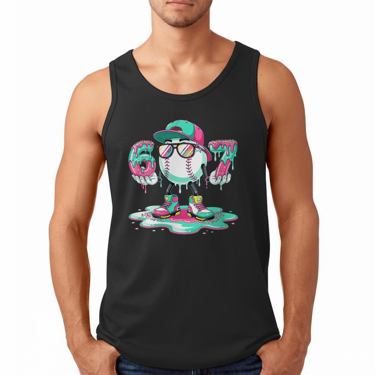 Women's 67 Meme Six Seven 6 7 Meme Baseball Ice Cream Drip Men Tank Top