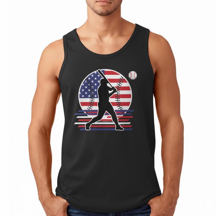 Women's Batter Patriotic American Flag Baseball Silks Men Tank Top Women's Batter Patriotic American Flag Baseball Silks Men Tank Top