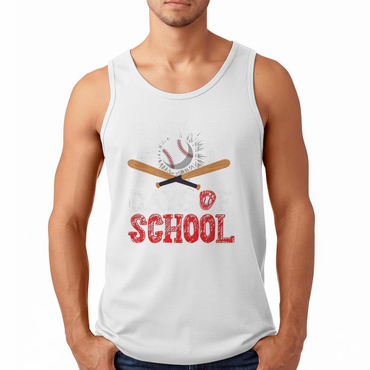 100 Days Of School Baseball 100 Days Smarter Boys Student Men Tank Top
