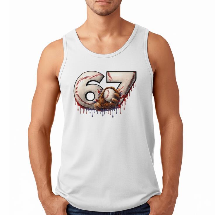 6 7 Six Seven American Baseball Graphic Men Tank Top 6 7 Six Seven American Baseball Graphic Men Tank Top