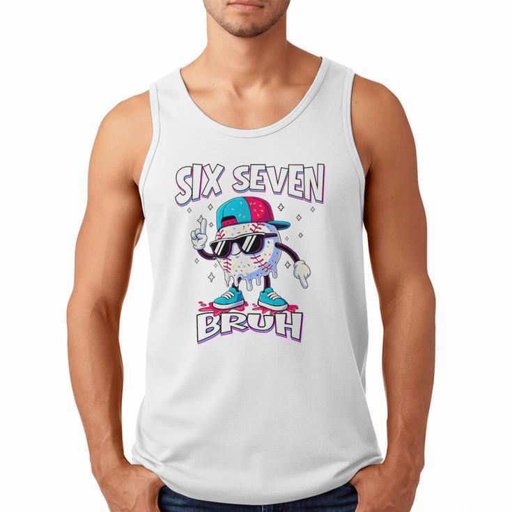 67 Meme Six Seven Baseball Ice Cream Drip Girls Boys Premium Tri-Blend Men Tank Top