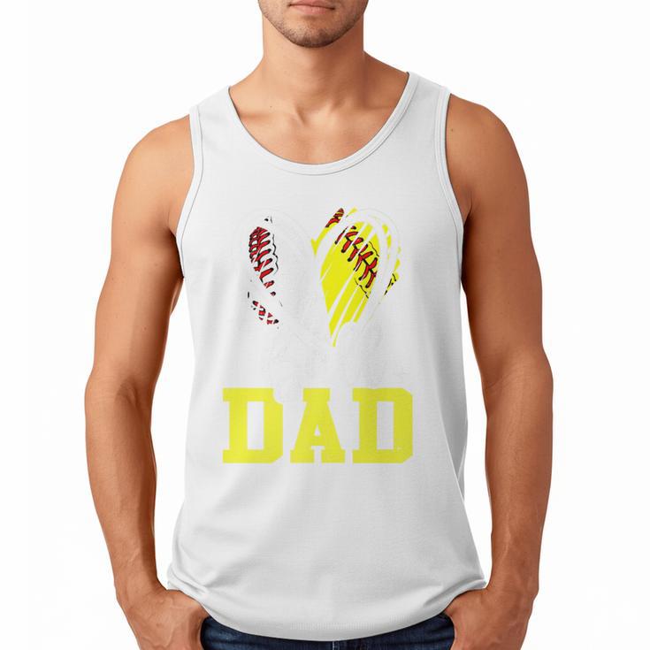 Ball Dad Softball Baseball Dad Fathers Day Premium Men Tank Top