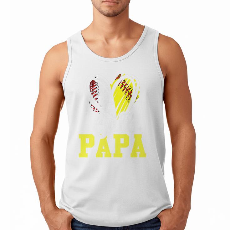 Ball Papa Softball Baseball Dad Daddy Premium Men Tank Top