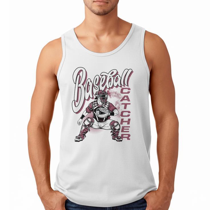 Baseball Catcher Gear Home Plate Men Tank Top