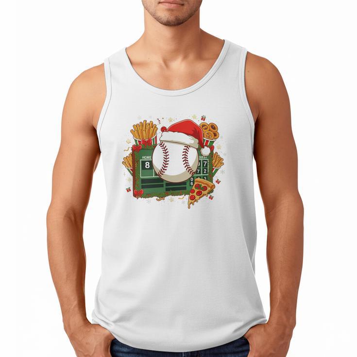 Baseball Christmas Scoreboard Celebration Premium Tri-Blend Men Tank Top