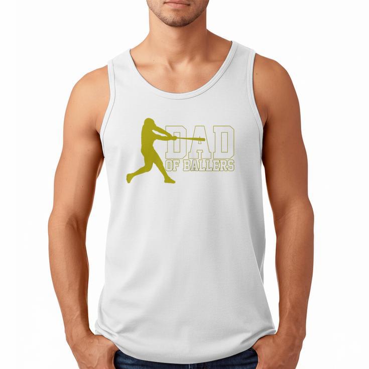 Baseball Dad Of Ballers Raglan Baseball Tee Men Tank Top