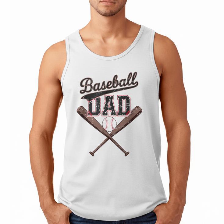 Baseball Dad Father's Day Baseball Daddy Game Day Toddlers Men Tank Top