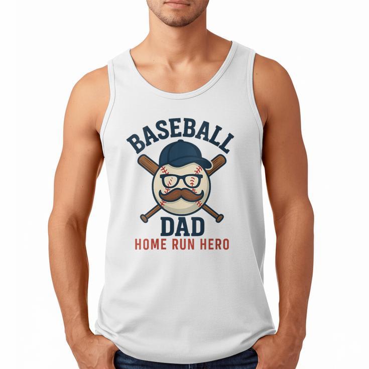 Baseball Dad Home Run Hero For Sports Dad Coach Men Tank Top