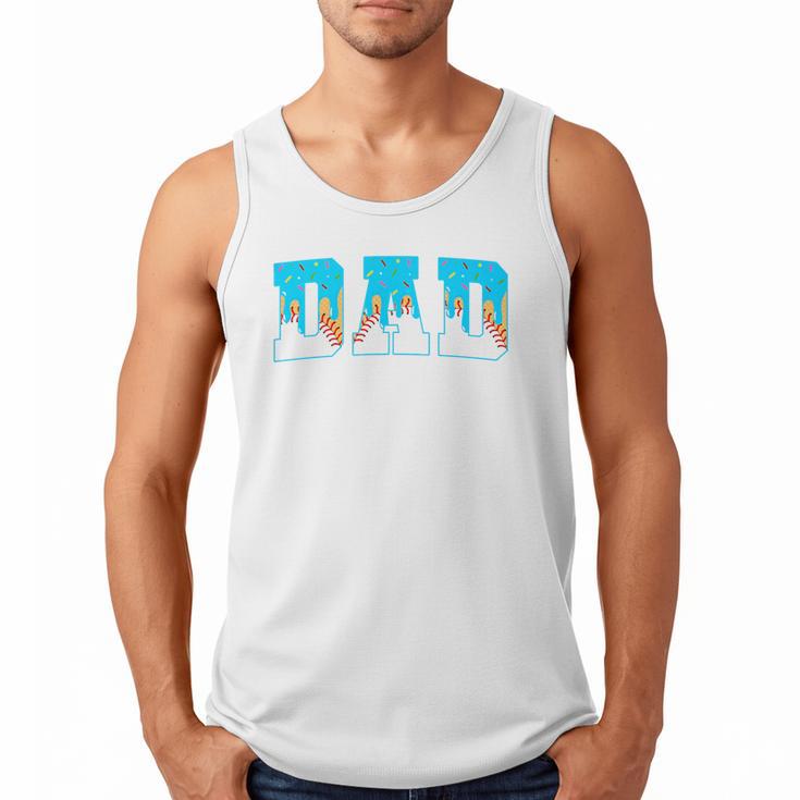 Baseball Dad Ice Cream Drip Happy Fathers Day Premium Men Tank Top