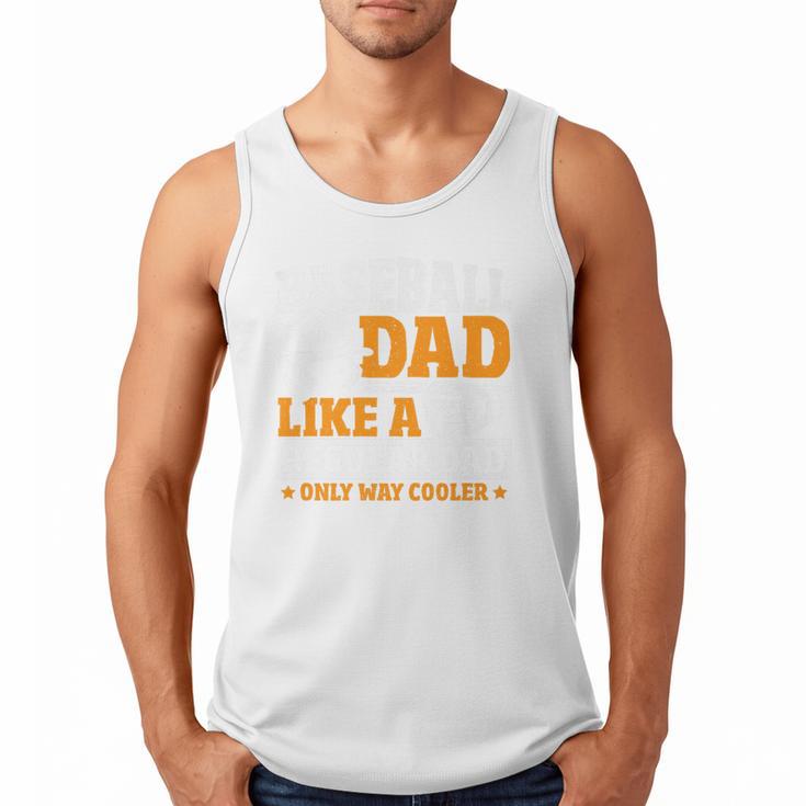 Baseball Dad Like a Regular Dad Only Way Cooler Premium Men Tank Top