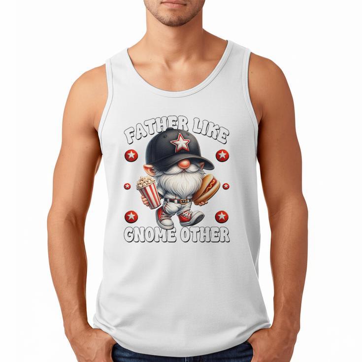 Baseball Dad Saying Hot Dog Gnome Pun For Fathers Day Premium Tri-Blend Men Tank Top