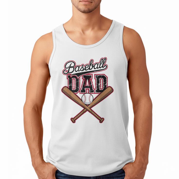 Baseball Dad Vintage Father's Day Family Humor Sport Lovers Men Tank Top Baseball Dad Vintage Father's Day Family Humor Sport Lovers Men Tank Top