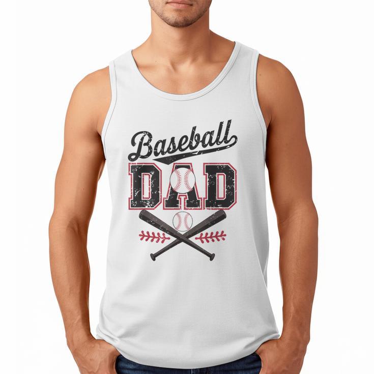 Baseball Daddy Father's Day Baseball Season Vintage Game Day Men Tank Top