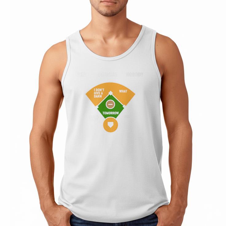 Baseball Father's Day Joke Vintage Baseball Dad Premium Men Tank Top