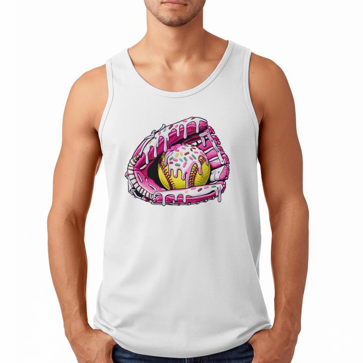 Baseball Glove Drip Shirt Ice Cream Dripping Girls Pocket Premium Men Tank Top