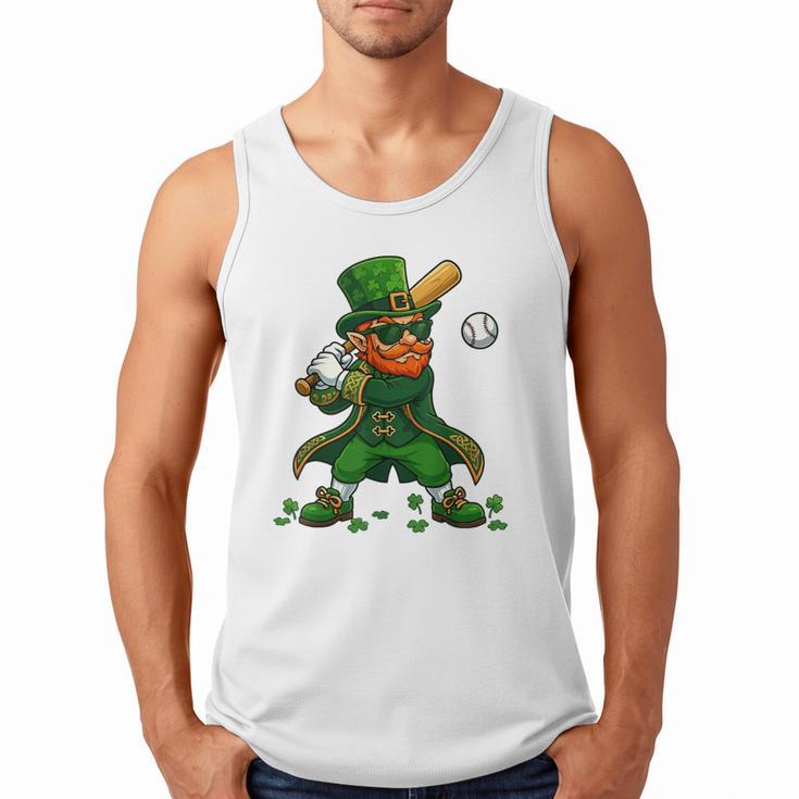 Baseball St Patricks Day Leprechaun Boys Girls Men Women Men Tank Top