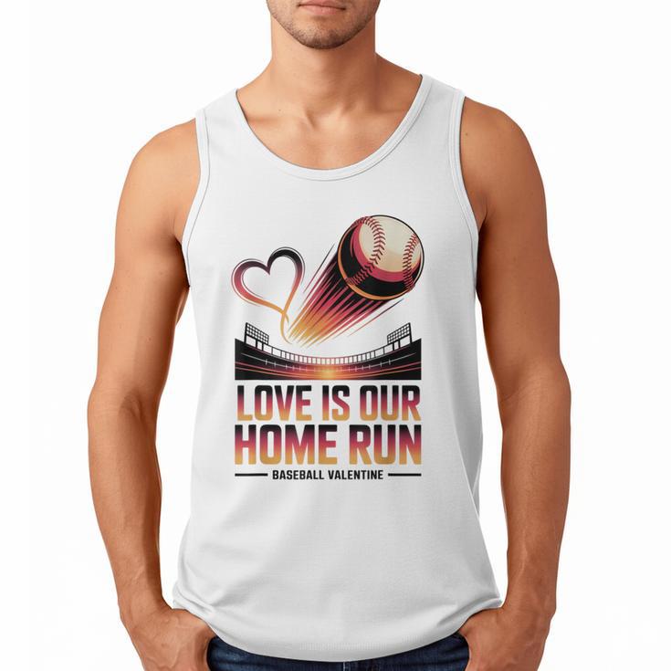 Baseball Valentine Forever On Deck For You Men Tank Top