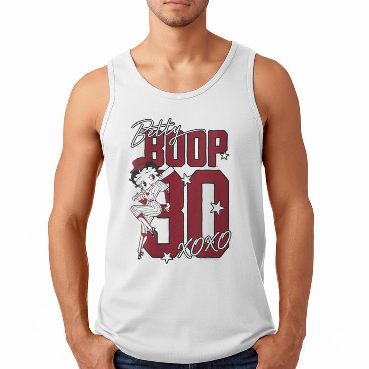 Betty Boop Baseball Logo Jersey With Stars Cute Cartoon Men Tank Top