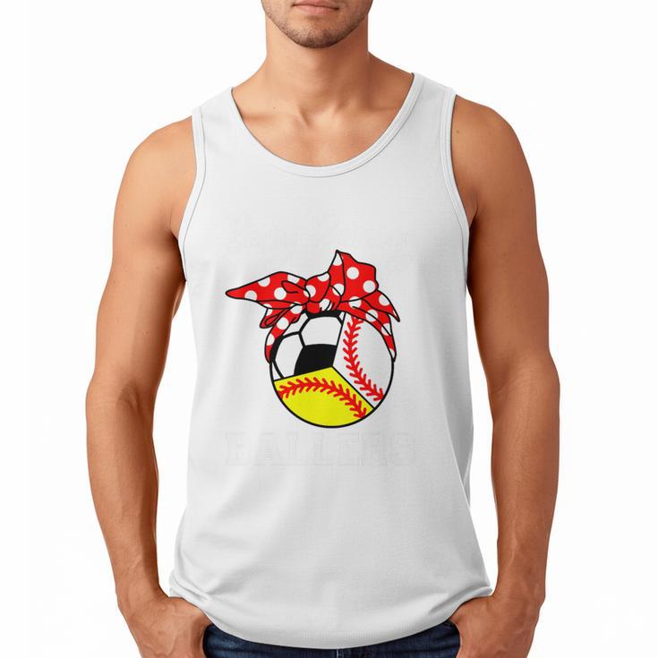 Busy Raising Ballers Baseball Softball Soccer Mom Premium Tri-Blend Men Tank Top