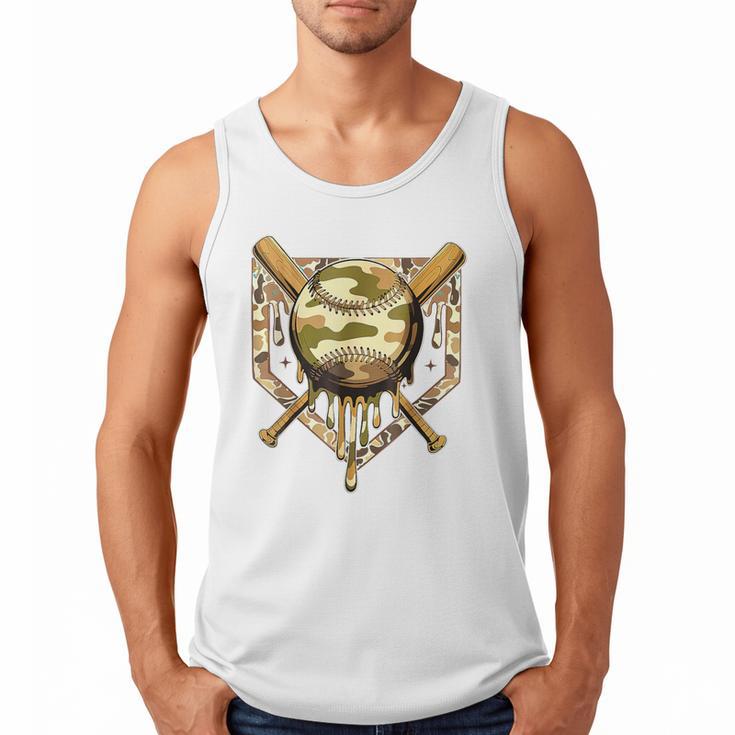 Camo Baseball Dripping Military Camouflage Sports Men Boy Men Tank Top