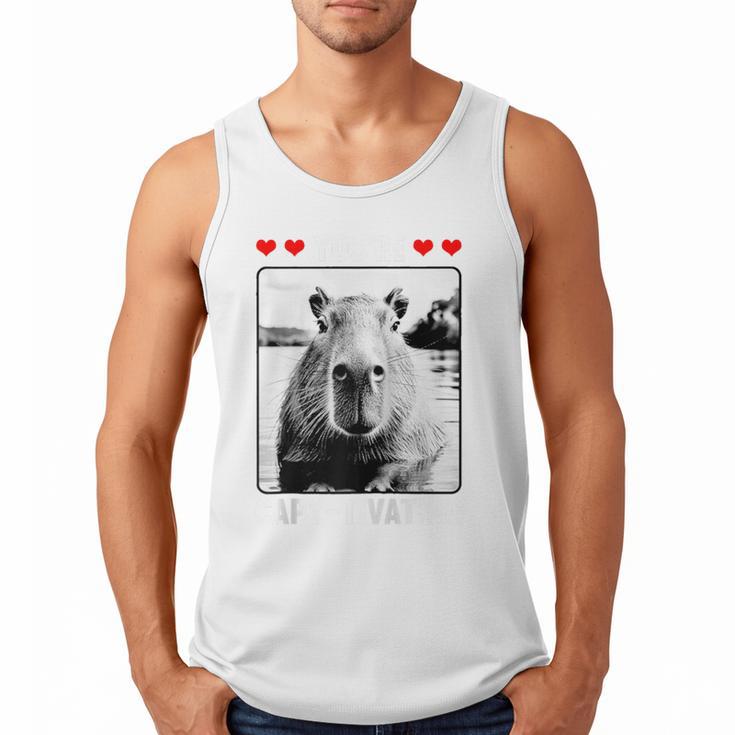 Capybara Love Valentines Day Cute Animal Hearts Raglan Baseball Tee Men Tank Top