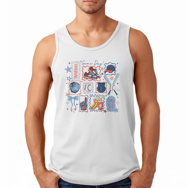 Game Day Baseball Lover Coquette Bow Girl Women Kid Mom Mama Men Tank Top Game Day Baseball Lover Coquette Bow Girl Women Kid Mom Mama Men Tank Top