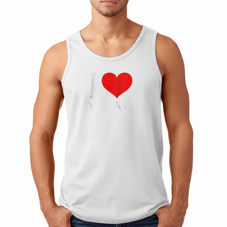 I Heart My Wawa Raglan Baseball Tee Men Tank Top