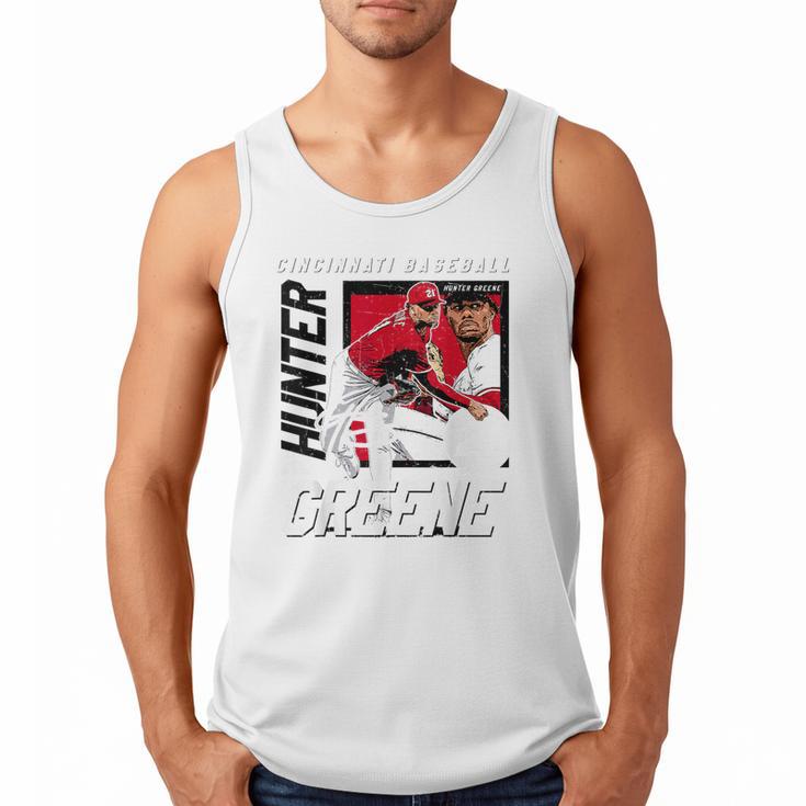 Hunter Greene Cincinnati MLB Baseball Players MLBHGR203M Men Tank Top