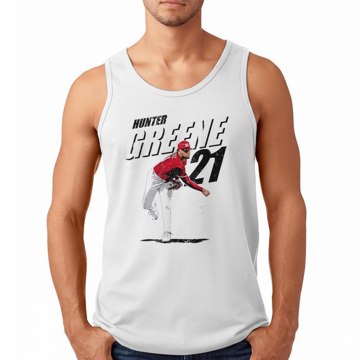Hunter Greene Cincinnati MLB Baseball Players MLBHGR204M Men Tank Top