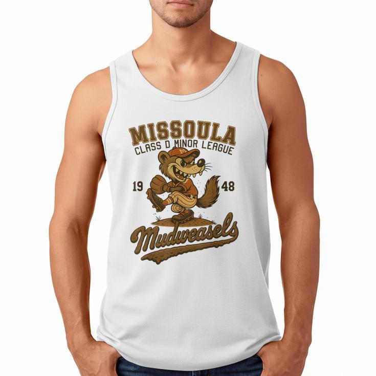 Missoula Mudweasels Retro Minor League Baseball Men Tank Top