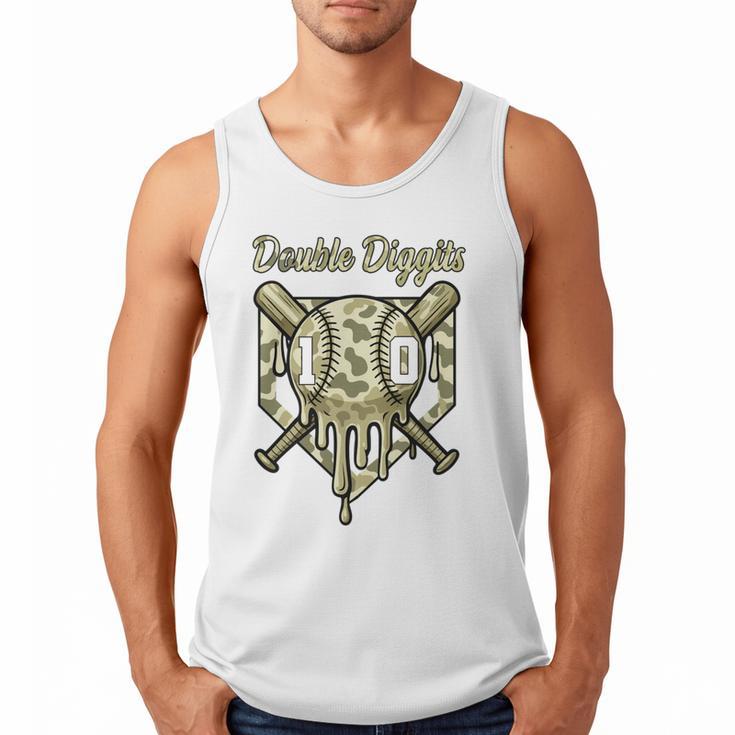 Old School Camo Baseball Drip Double Digits 10th Birthday Men Tank Top Old School Camo Baseball Drip Double Digits 10th Birthday Men Tank Top