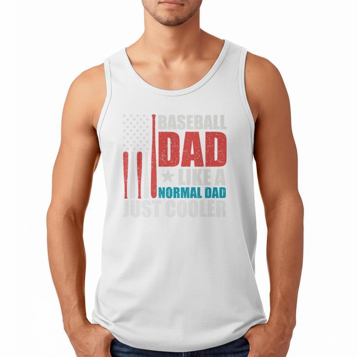 Patriotic Baseball Dad Father's Day American Flag Premium Men Tank Top
