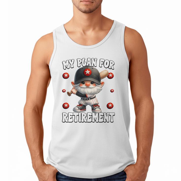 Retired Baseball Dad Coach Gnome For Baseball Retirement Premium Tri-Blend Men Tank Top