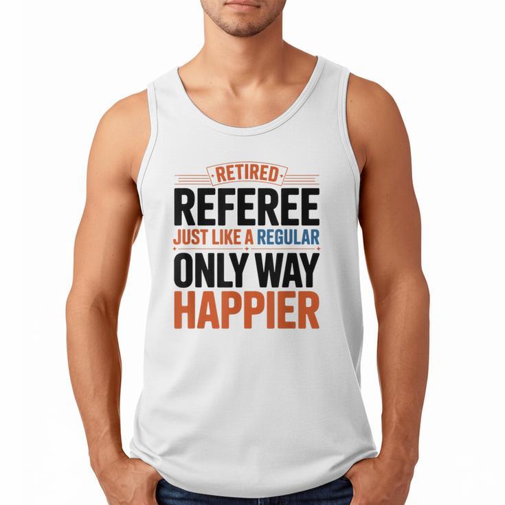 Retired Basketball Referee For Baseball Refs Men Tank Top