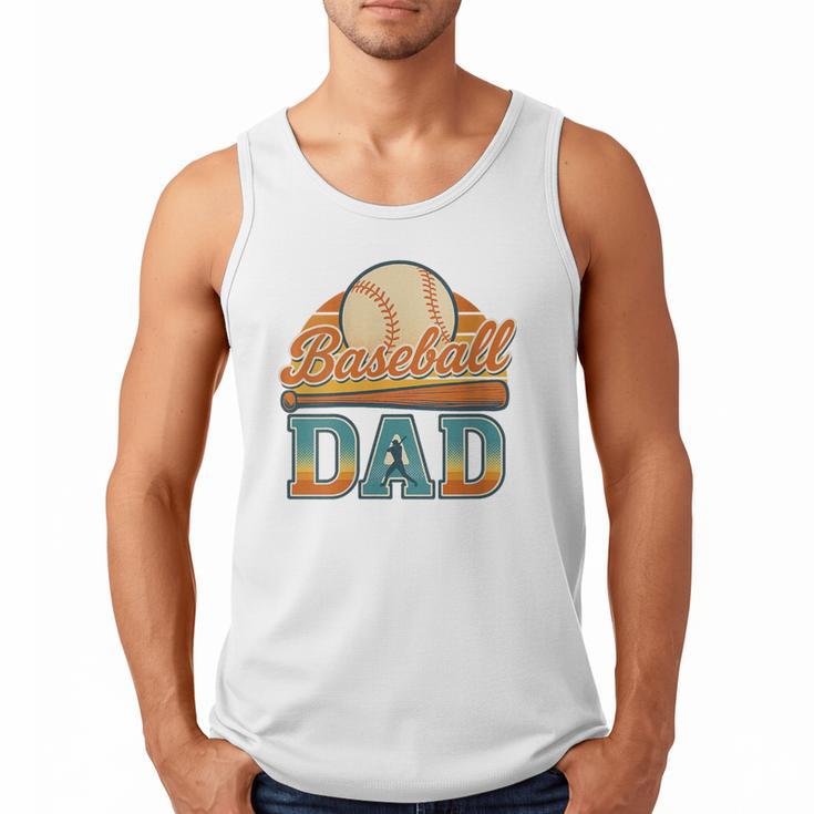 Retro Vintage Baseball Dad Summer Sports Lover Fathers Day Men Tank Top