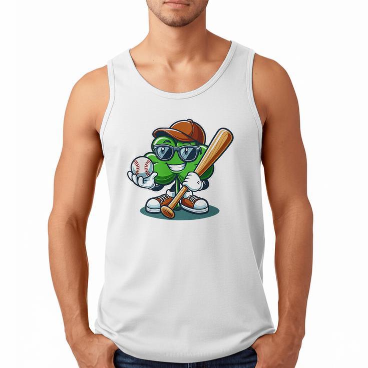 Shamrock Baseball St Patrick's Day Kids Boys Toddlers Premium Tri-Blend Men Tank Top