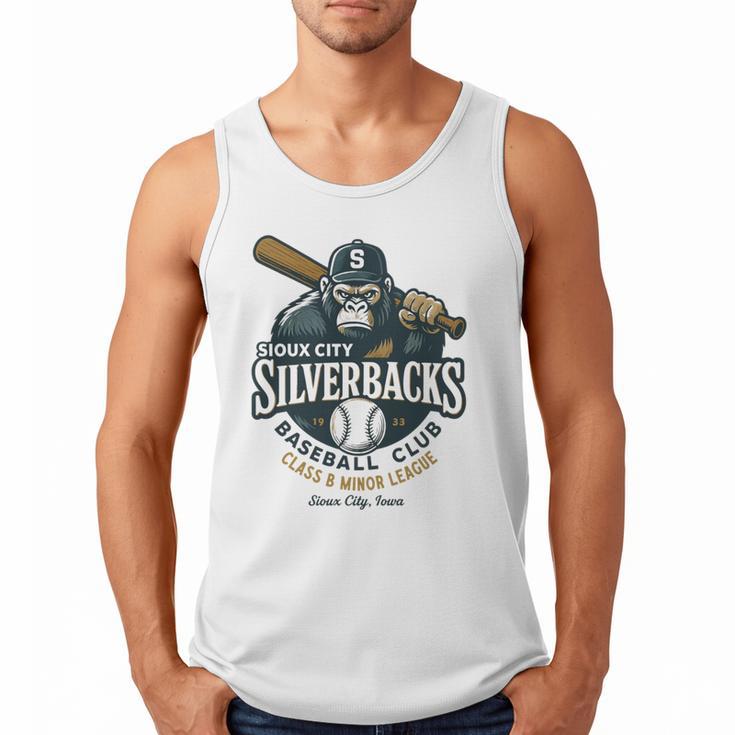 Sioux City Silverbacks Retro Minor League Baseball Men Tank Top