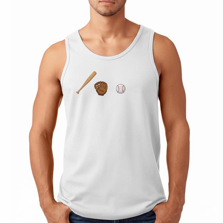 Sports Math Equation Baseball Bat Ball Glove Graphic Teacher Men Tank Top