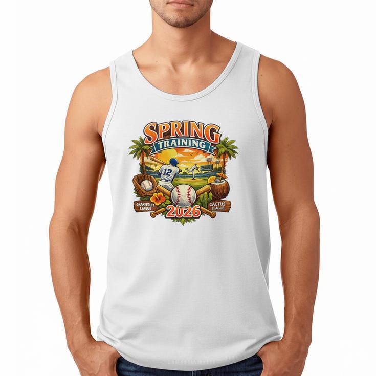 Spring Training 2026 Baseball Vintage Sunset Premium Tri-Blend Men Tank Top