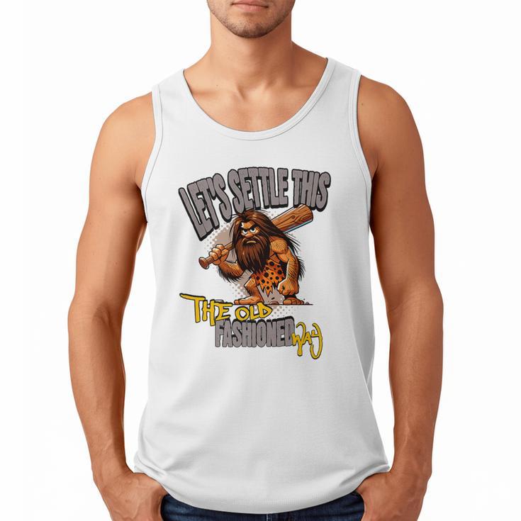 Stoneage Caveman Neolithic History Baseball Dad Father Premium Men Tank Top Stoneage Caveman Neolithic History Baseball Dad Father Premium Men Tank Top