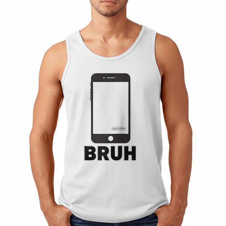 Texted First Bruh Seen Message Valentine's Day Humor Raglan Baseball Tee Men Tank Top