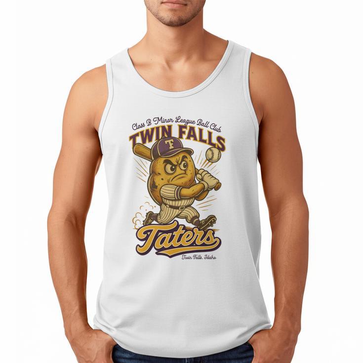 Twin Falls Taters Minor League Baseball Team Men Tank Top