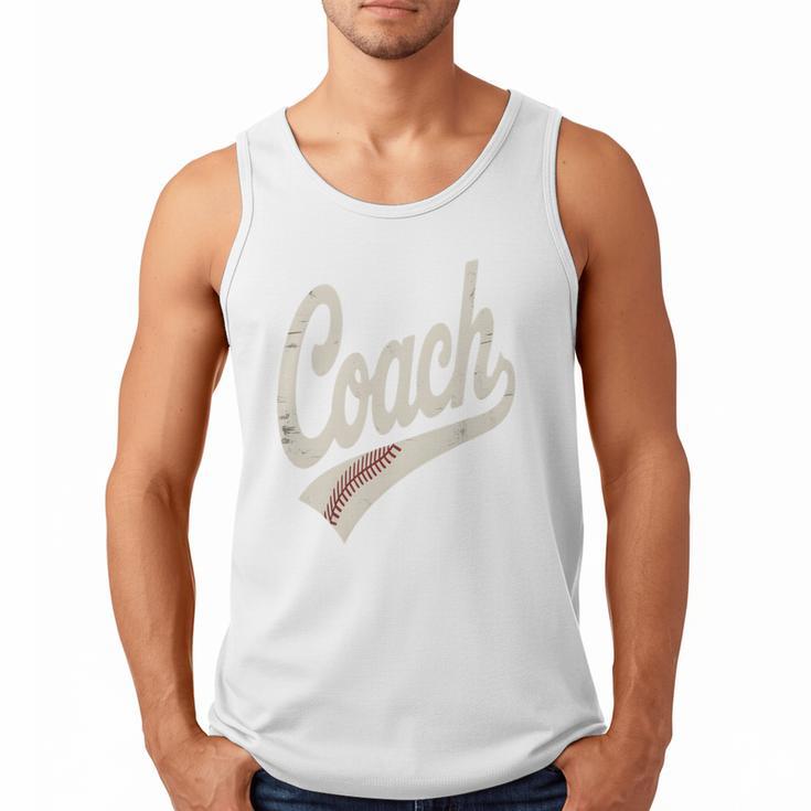 Vintage Baseball Coach Men Tank Top