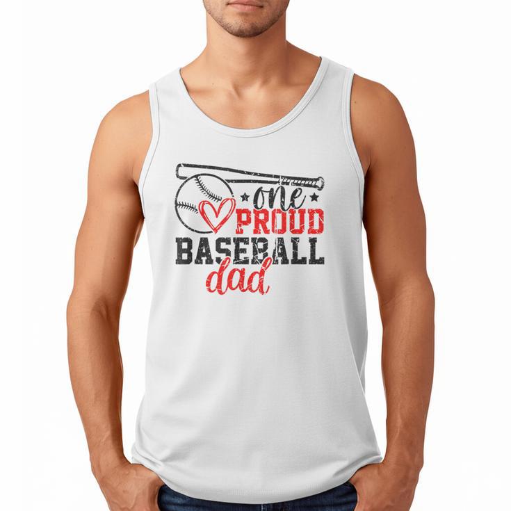 Vintage One Proud Baseball Dad Sporty Humor Men Tank Top