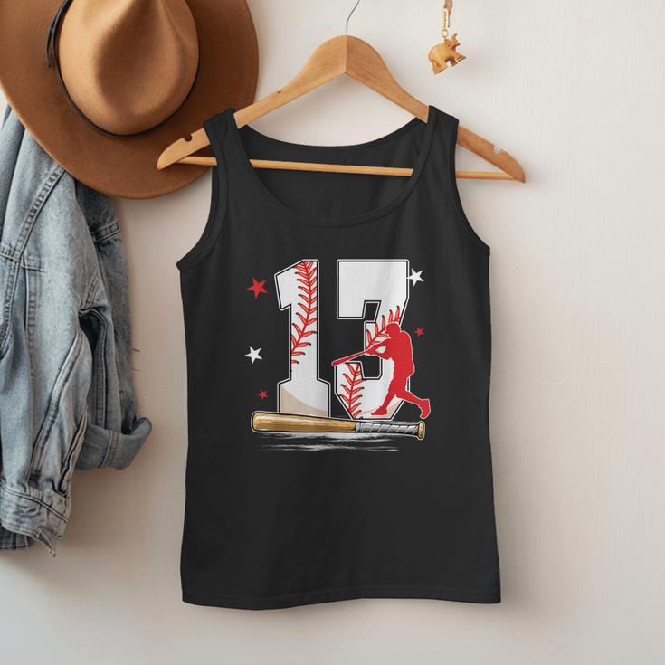 13 Years Old Baseball Birthday Boy 13th Bday Party Men Tank Top