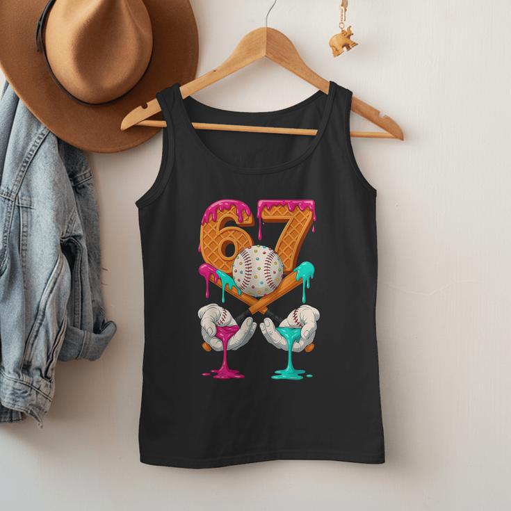 6 7 Ice Cream Drip Baseball Number 67 Player Boy Girl Kids Men Tank Top 6 7 Ice Cream Drip Baseball Number 67 Player Boy Girl Kids Men Tank Top