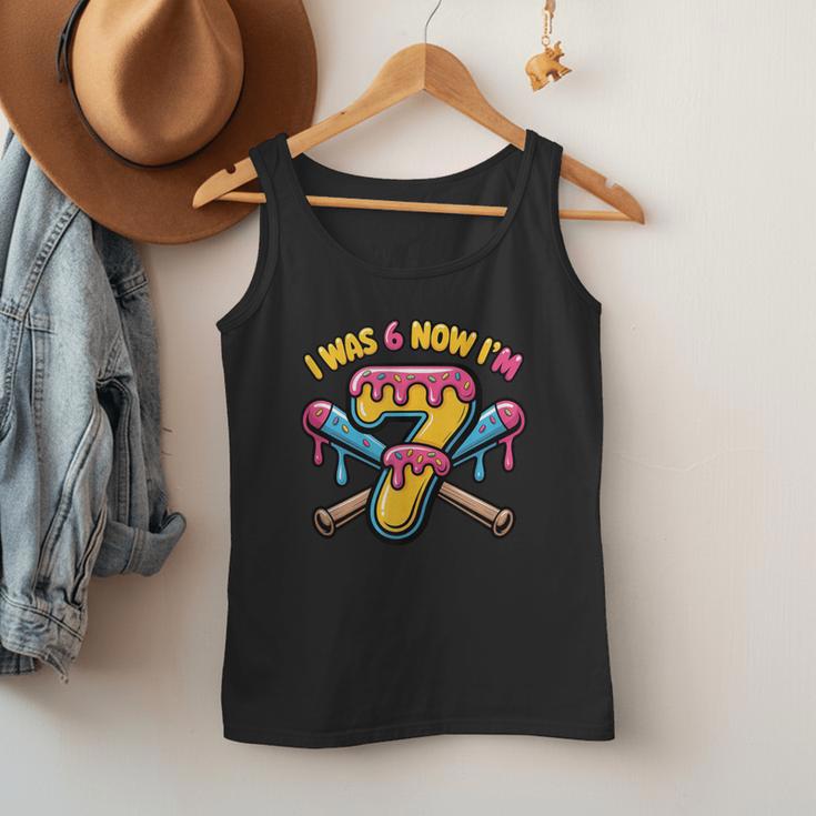 I Was 6 Now I'm 7 Dripping Ice Cream Baseball 67 Drip Men Tank Top I Was 6 Now I'm 7 Dripping Ice Cream Baseball 67 Drip Men Tank Top